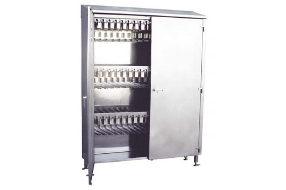 Cupboard for knives holder sterilization